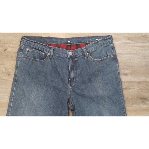 Eddie Bauer Flannel Lined Jeans 38x32 Specially Dyed Work Relaxed Fit Pants - Picture 3 of 9